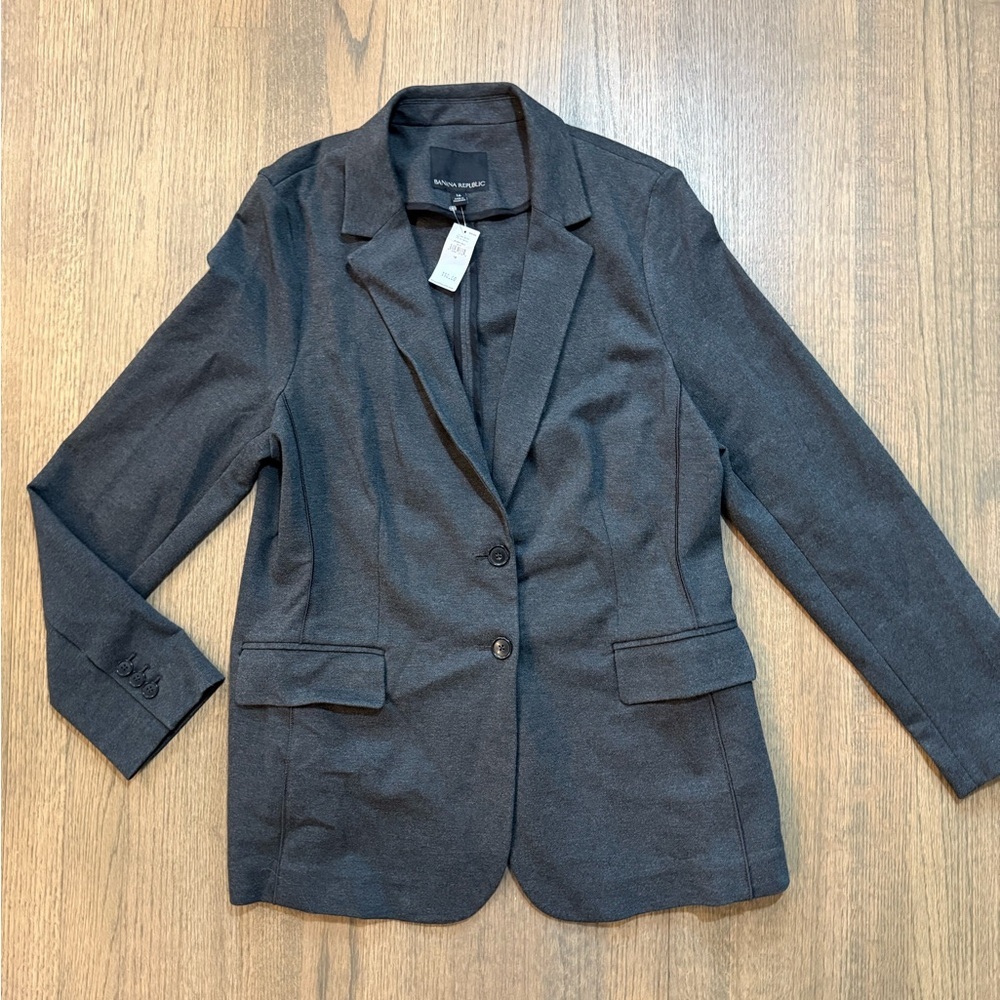 NEW Banana Republic 2 Button Blazer-Gray-Size 16